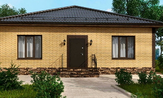 Проекты одноэтажных домов из кирпича | Строй-Нжр - Анжеро-Судженск от 3649 рублей